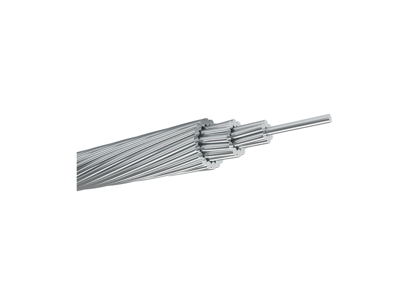 AACSR conductor with steel core and aluminium alloy strands