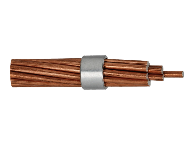 CCS copper-clad steel stranded wire showing layered construction