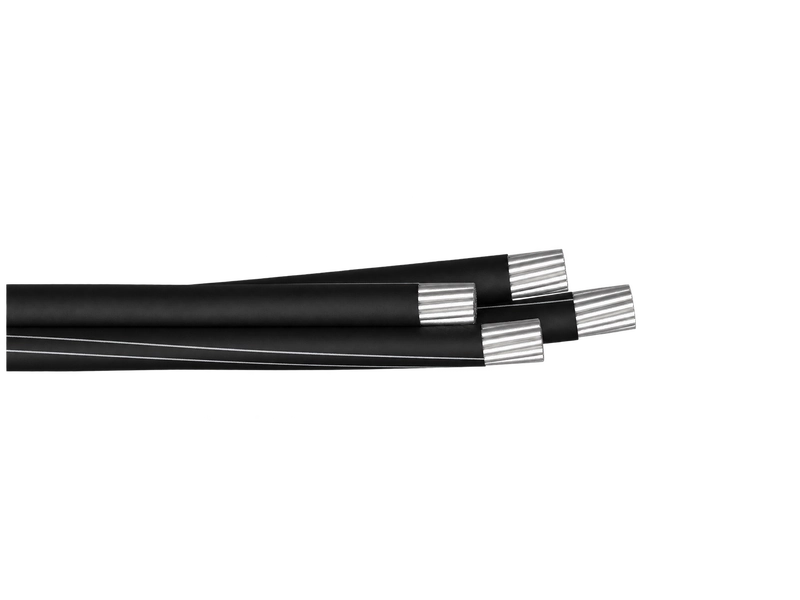 LV aerial bundled cable with insulated aluminium conductors for low-voltage overhead distribution