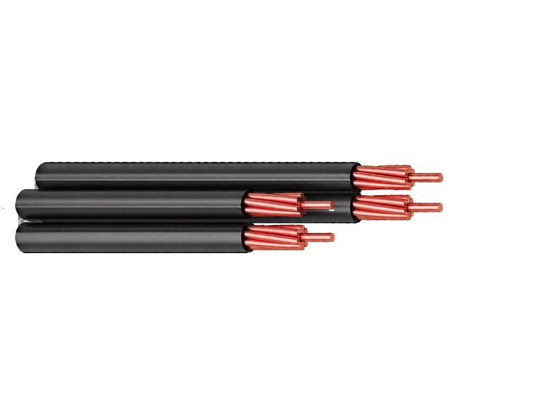 NF2X copper aerial bundled cable with XLPE-insulated stranded copper conductors