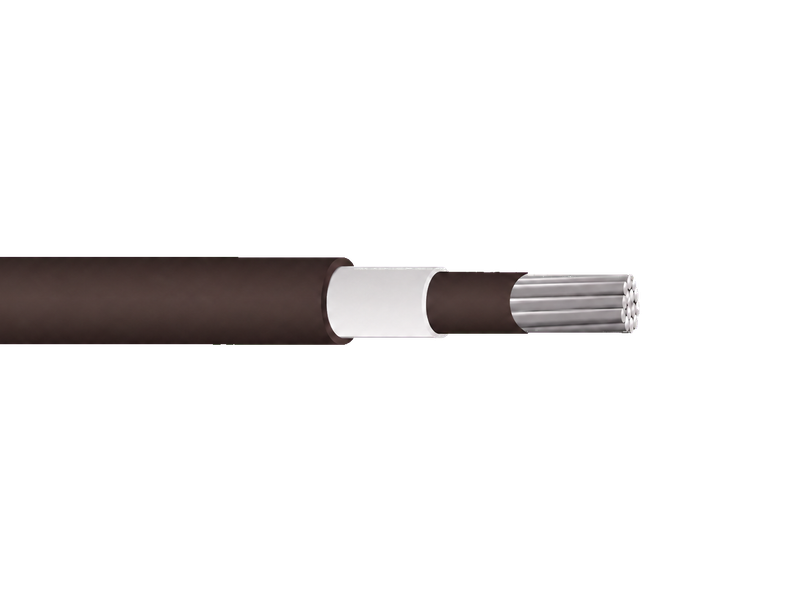 SAC spaced aerial cable phase conductor with compact aluminium conductor, semiconductive screen, XLPE insulation and track-resistant outer layer