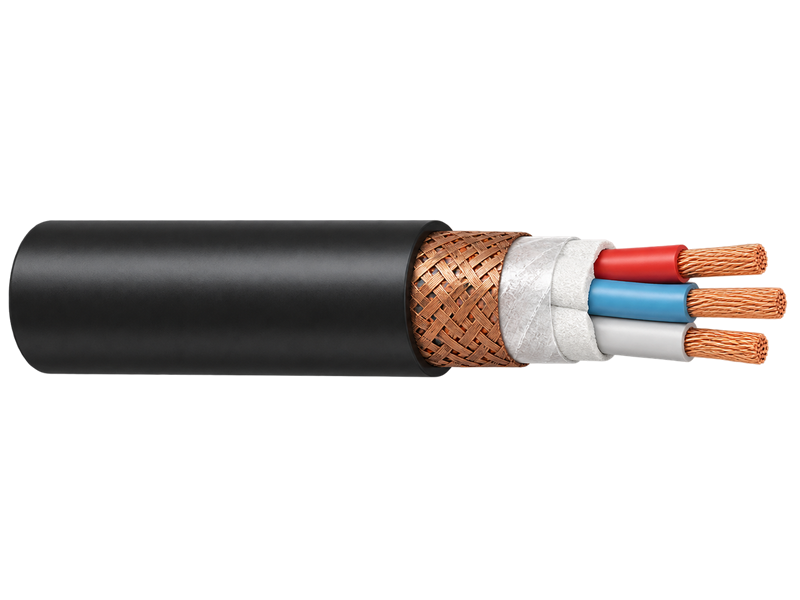 IEC 60502-1 referenced CVV SB 600V control cable with copper wire braid screen