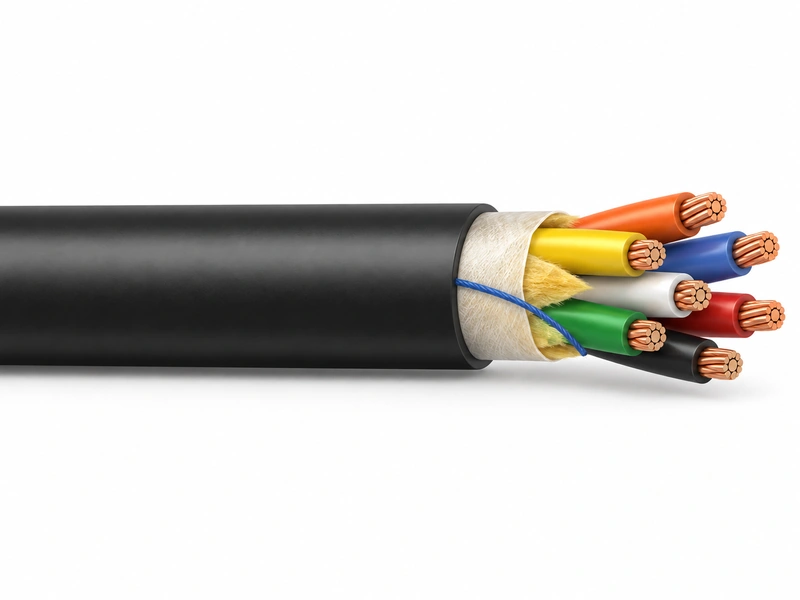 UL 1277 600V multi-conductor FR-XLPE CPE jacket control cable with compressed copper conductors
