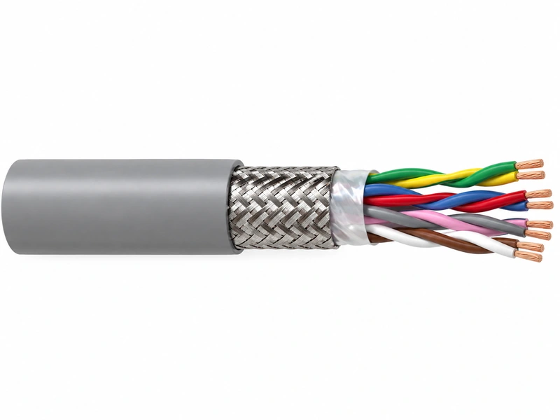 DIN VDE 0814 LiYCY TP 250V shielded twisted pair signal and control cable
