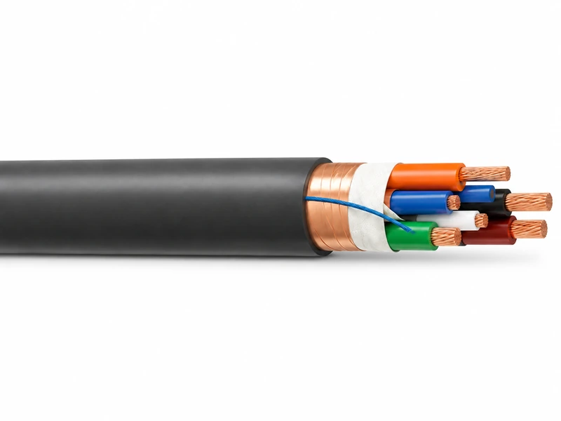 UL 1277 600V FR-XLPE thermoset CPE jacket control cable with compressed copper conductors