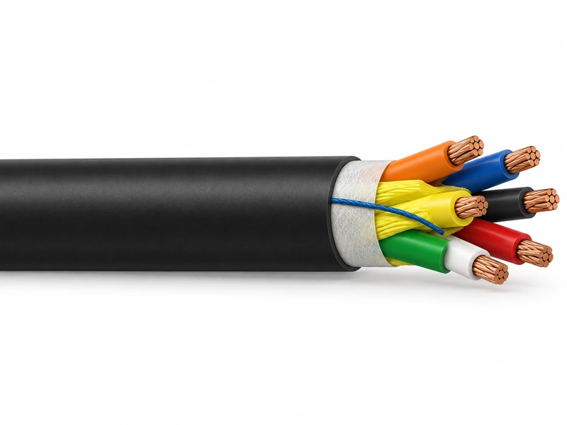 UL 1277 600V FR-XLPE LCT shielded CPE control cable with compressed copper conductors