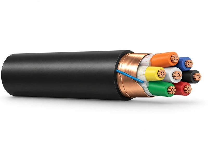 UL 1277 600V FR-XLPE LCT shielded PVC jacket control cable with compressed copper conductors